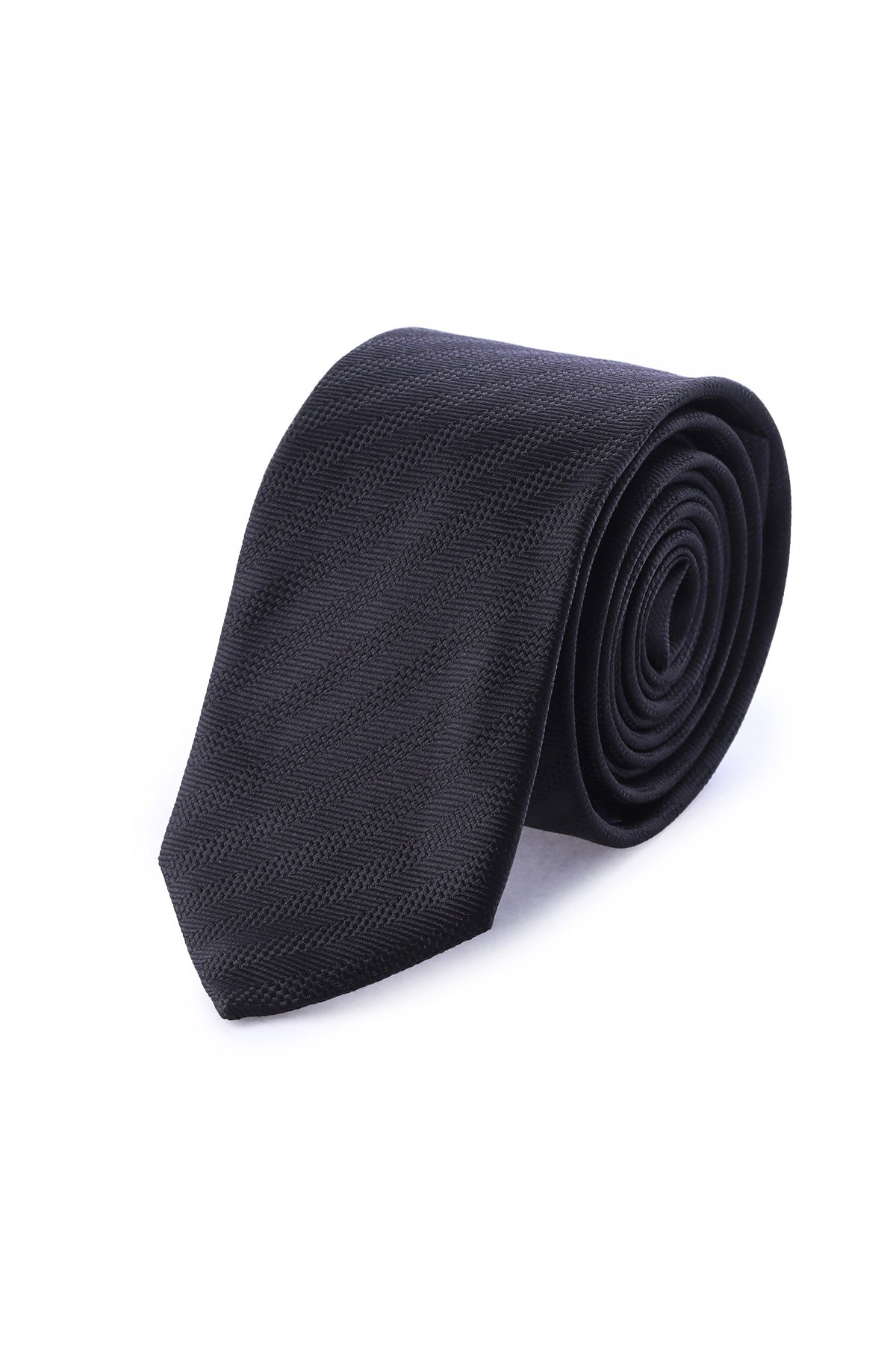 Casual 2.5-inch Slim Black Tie Black 19 - MIB