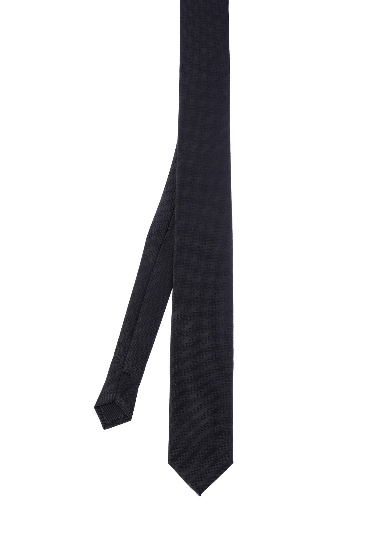 Casual 2.5-inch Slim Black Tie Black 19 - MIB