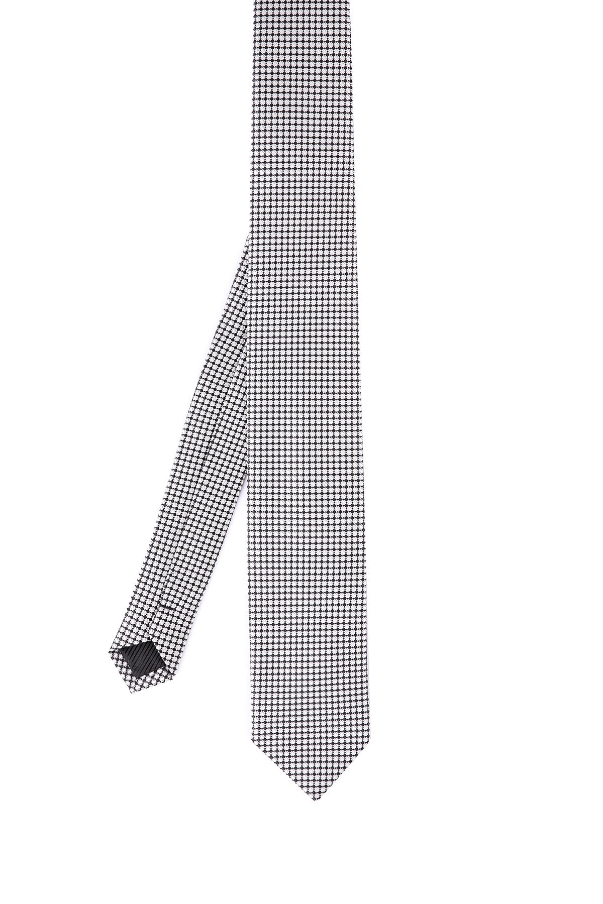 Casual 2.5-inch Slim Black Tie Gray 1 - MIB