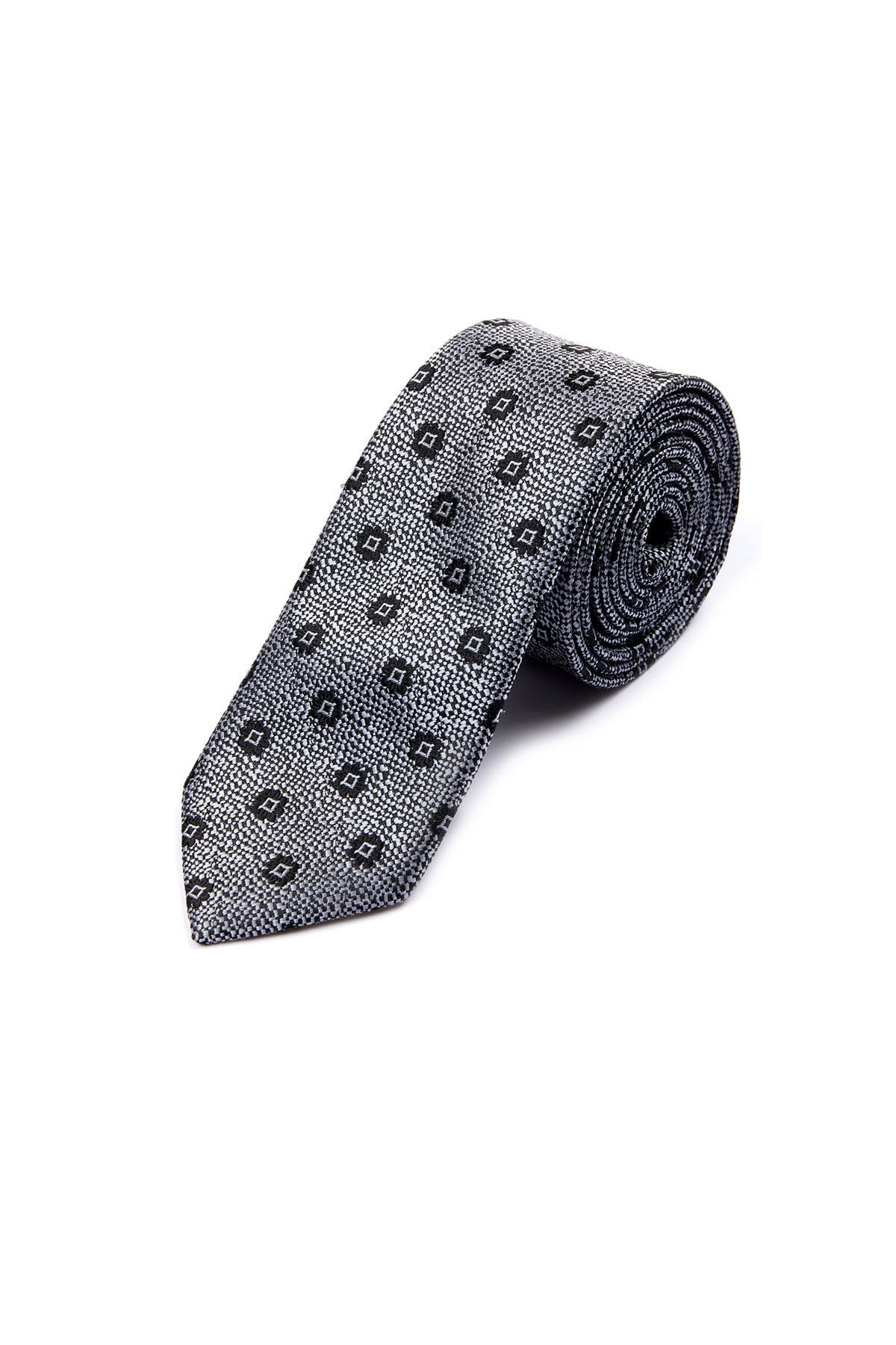 Casual 2.5-inch Slim Gold Tie Black 49 - MIB