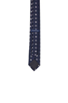 Casual 2.5-inch Slim Gold Tie Navy 17 - MIB