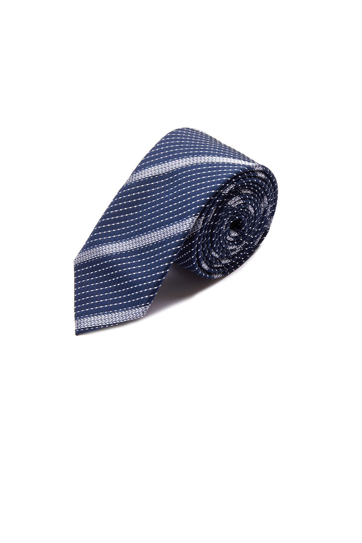 Casual 2.5-inch Slim Gold Tie Navy 19 - MIB