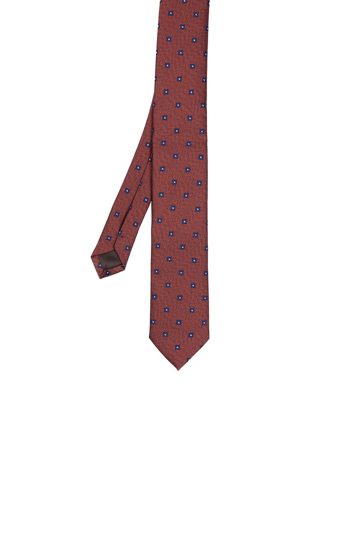 Casual 2.5-inch Slim Gold Tie Orange 8 - MIB