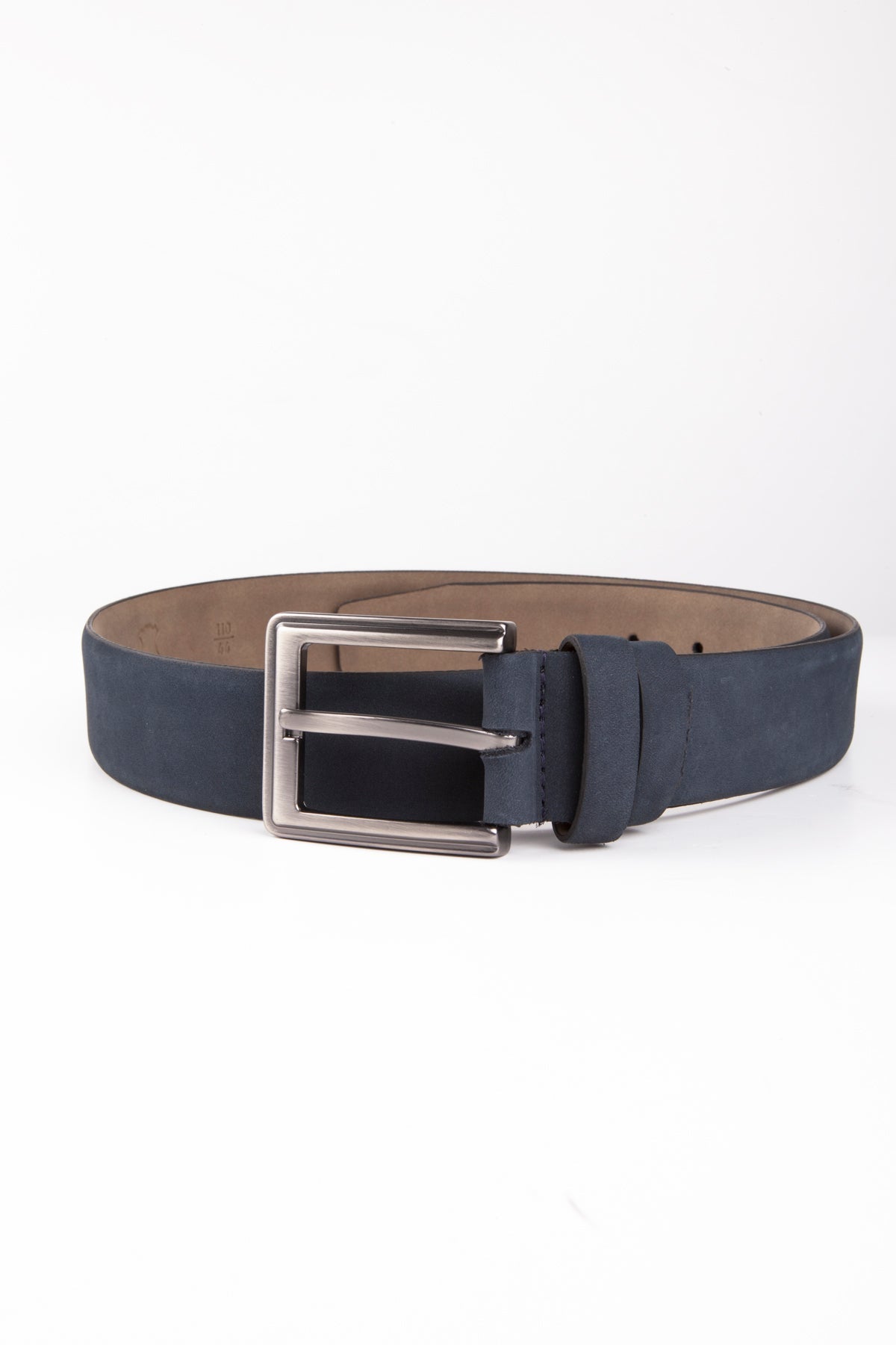 Casual Light Navy 100% Leather Belt - MIB