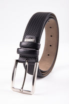 Casual Plain Leather Brown Belt Black - MIB