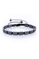 Charcoal Rectangular Bead Hematite Bracelet - MIB