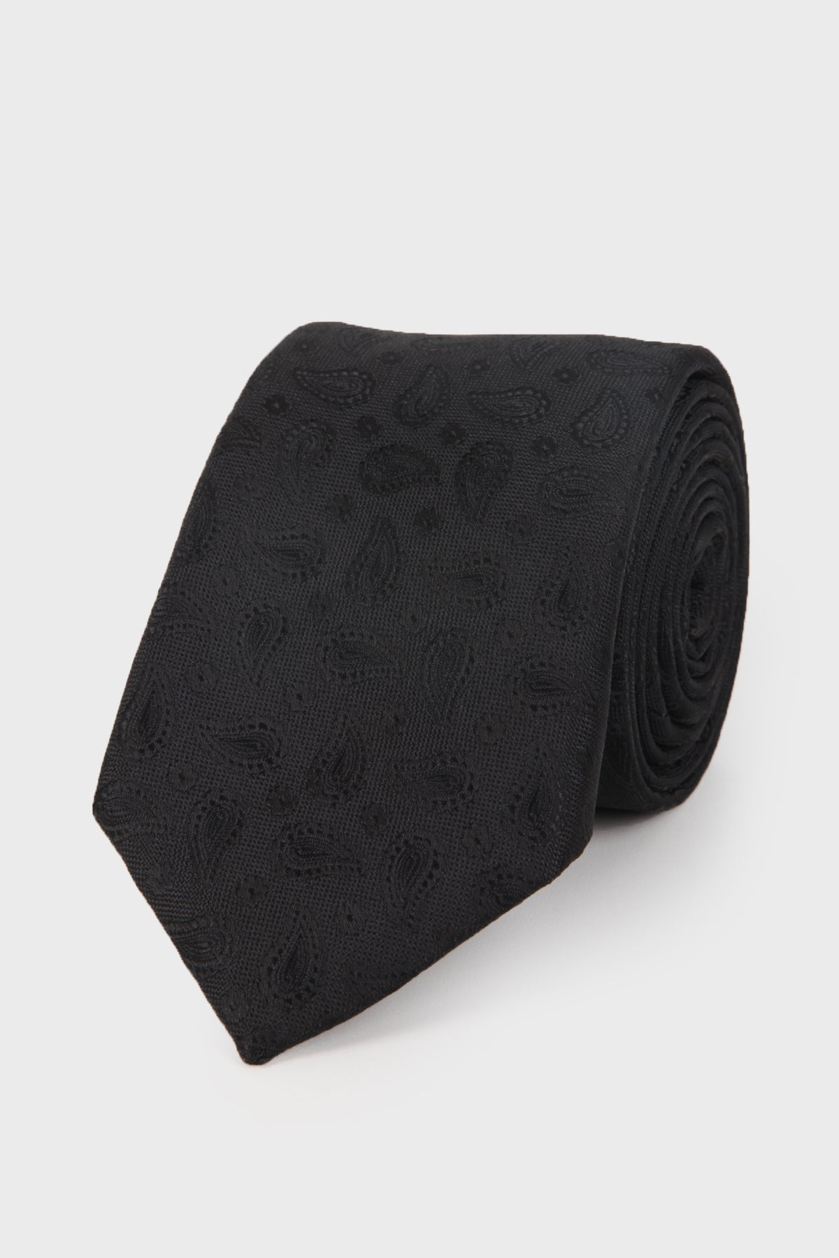 Classic 3-inch Cotton Blend Beige Tie Black 27 - MIB