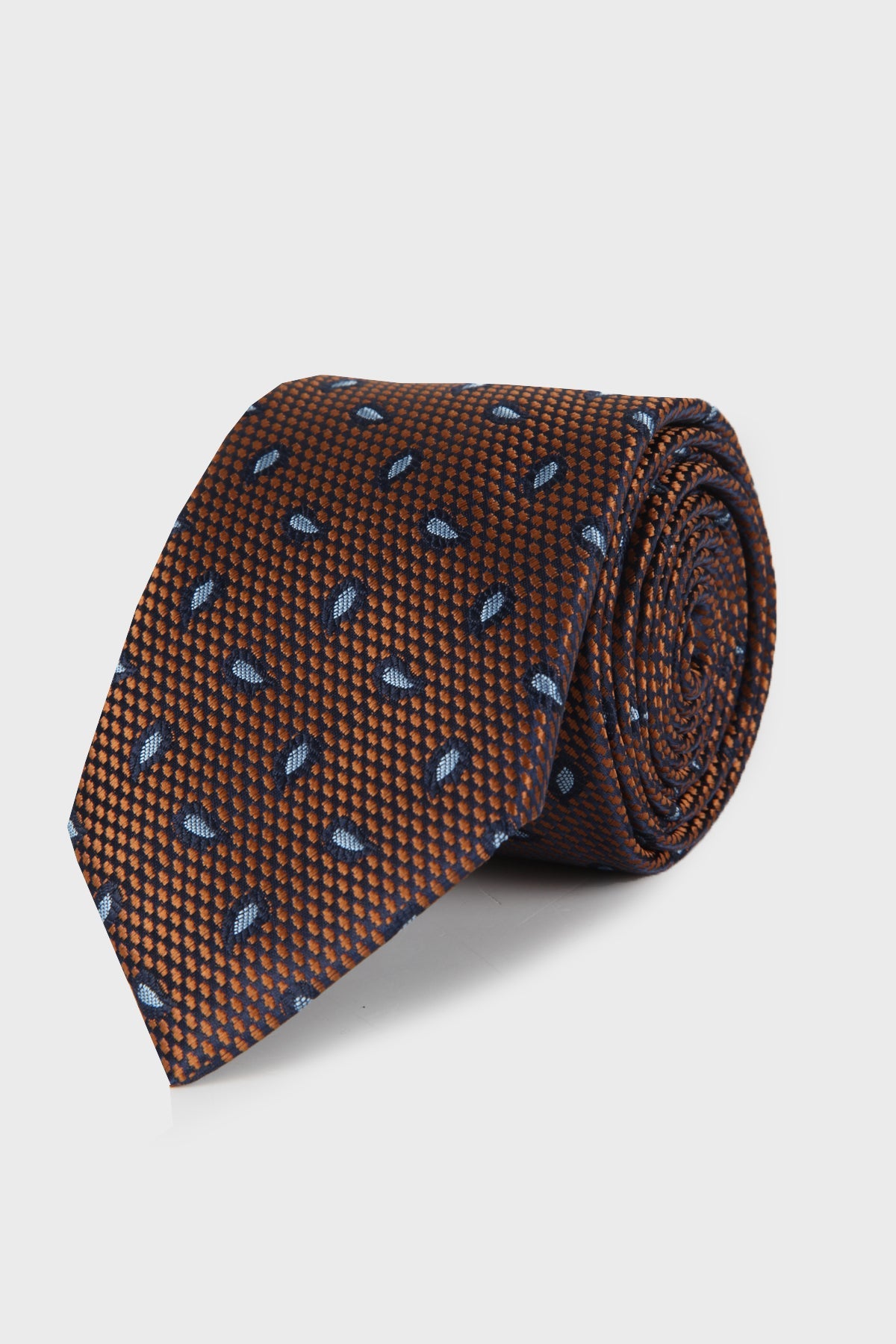 Classic 3-inch Cotton Blend Beige Tie Brown 13 - MIB