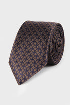 Classic 3-inch Cotton Blend Beige Tie Brown 4 - MIB