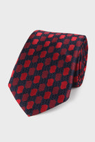 Classic 3-inch Cotton Blend Beige Tie Red 27 - MIB