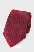 Classic 3-inch Cotton Blend Beige Tie Red 7 - MIB