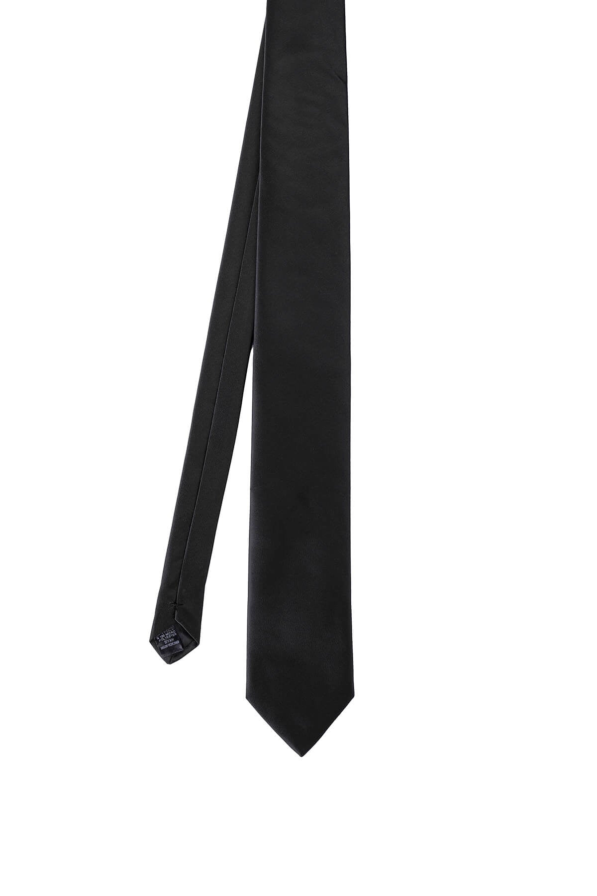 Classic 3-inch Cotton Blend Black Tie - MIB