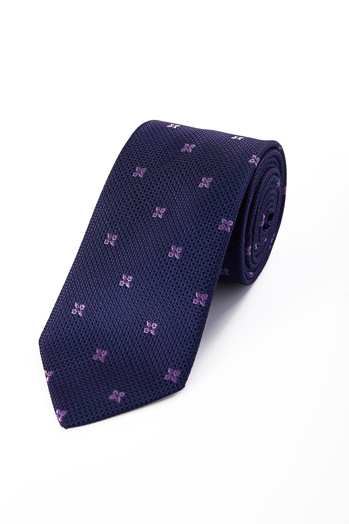 Classic 3-inch Cotton Blend Navy Tie Navy 7 - MIB