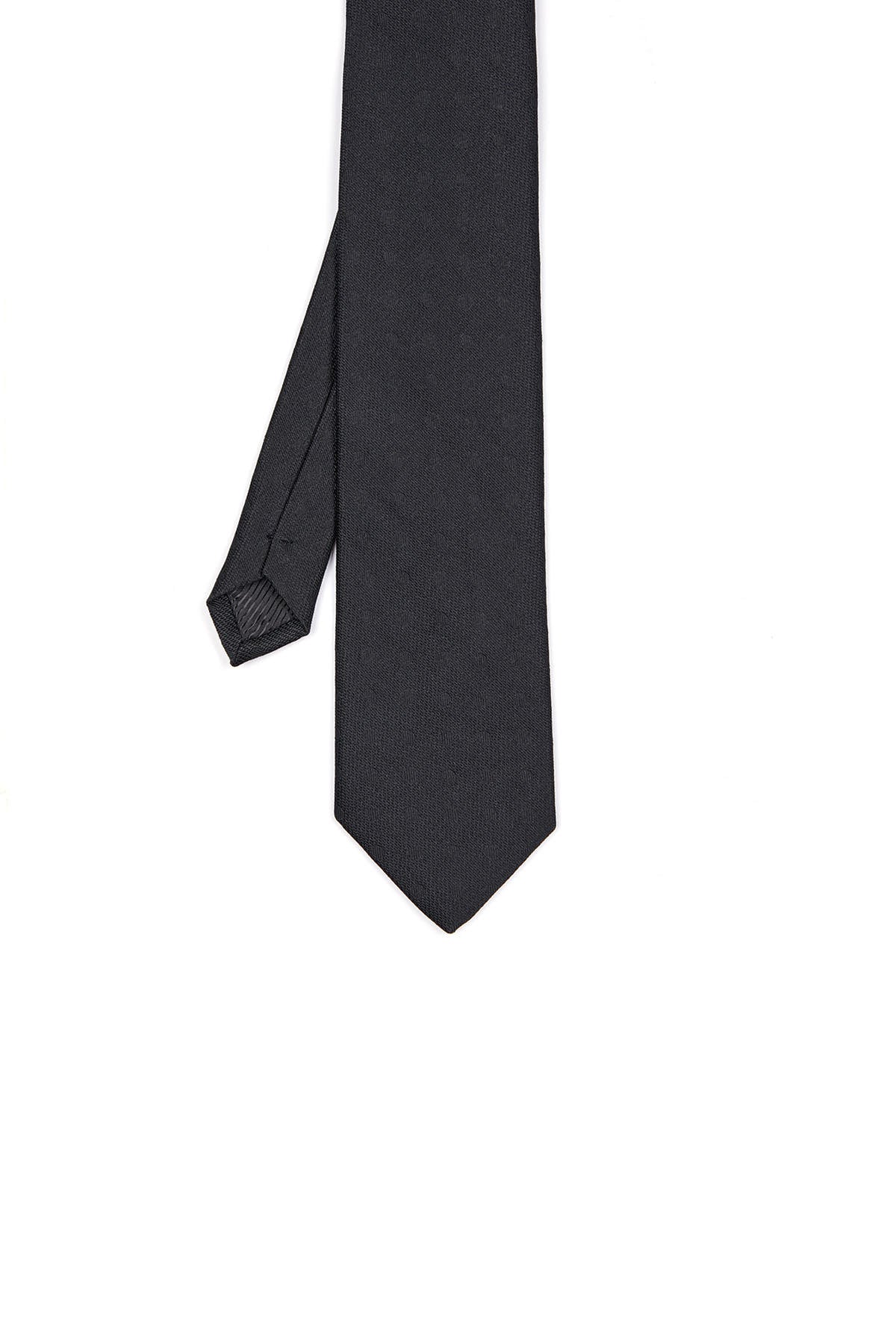 Classic 3-inch Cotton Blend Navy Tie Black 10 - MIB