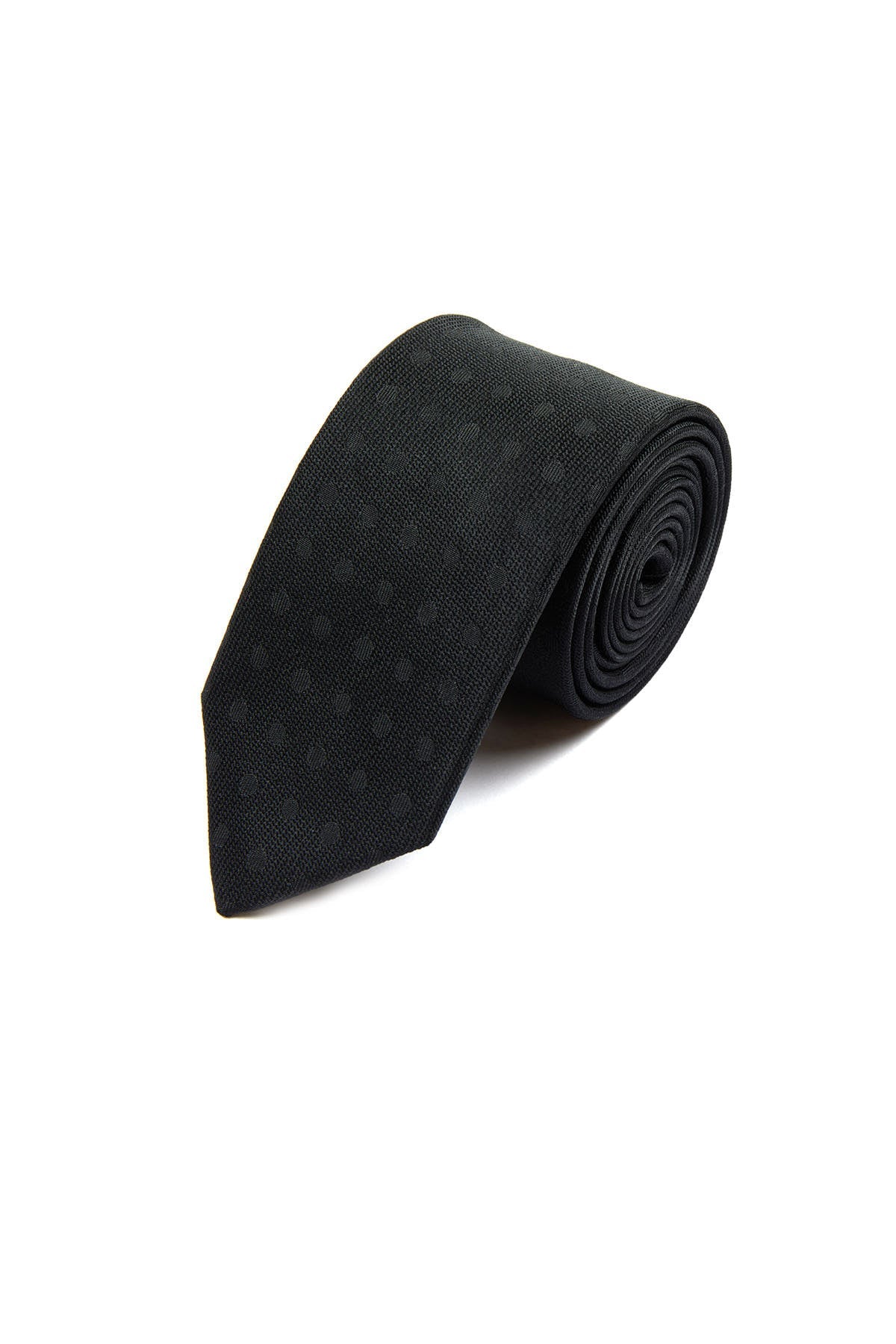 Classic 3-inch Cotton Blend Navy Tie Black 10 - MIB