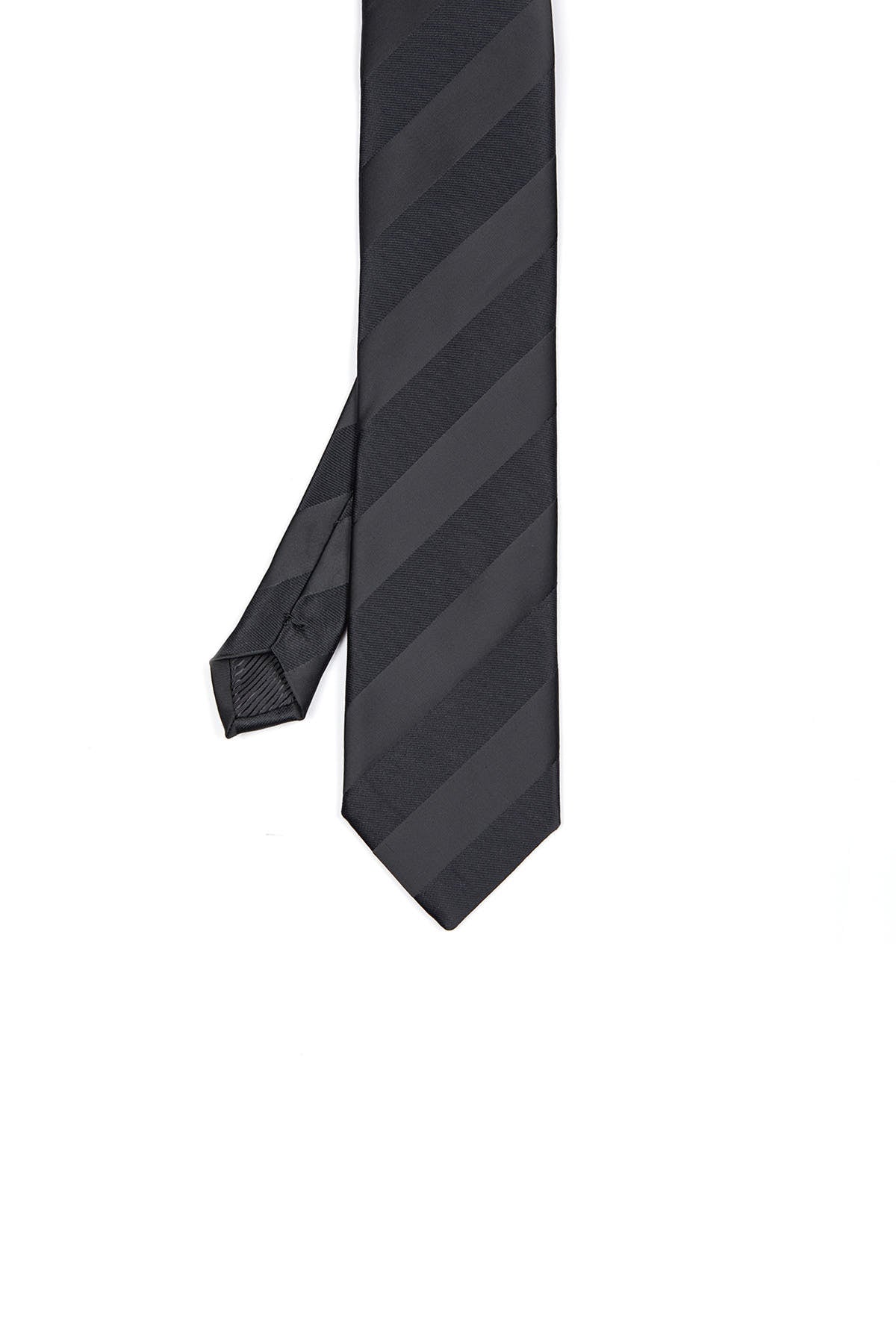 Classic 3-inch Cotton Blend Navy Tie Black 12 - MIB