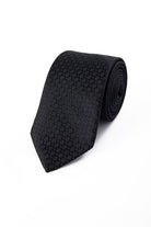 Classic 3-inch Cotton Blend Navy Tie Black 4 - MIB