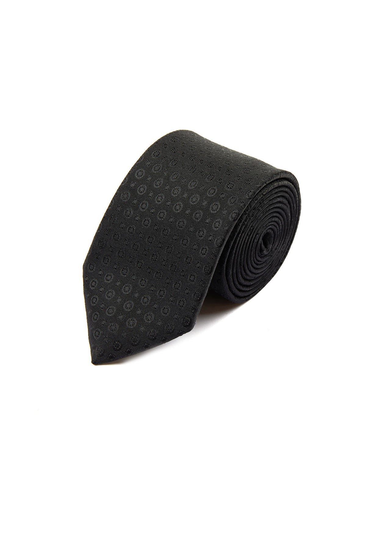 Classic 3-inch Cotton Blend Navy Tie Black 8 - MIB