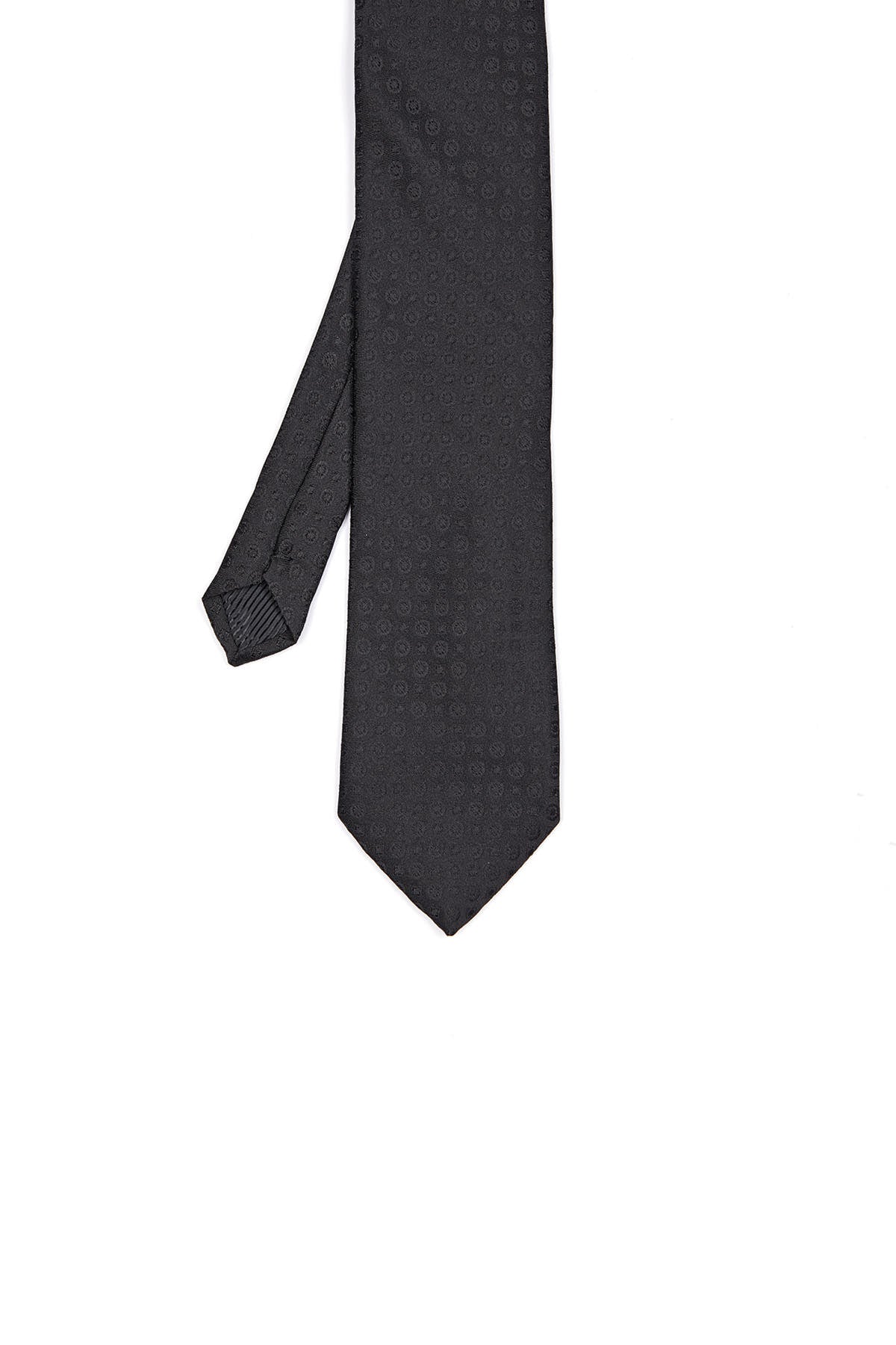 Classic 3-inch Cotton Blend Navy Tie Black 8 - MIB