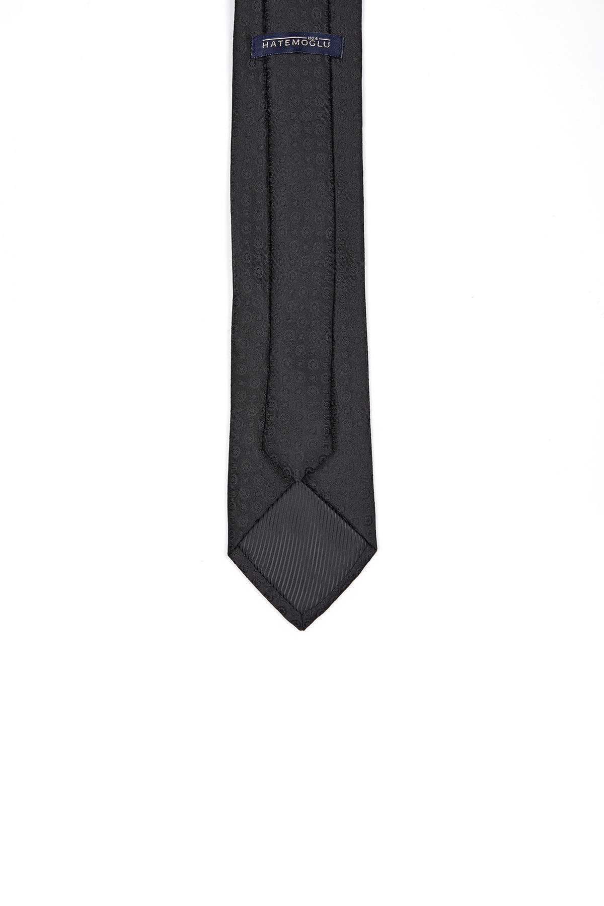 Classic 3-inch Cotton Blend Navy Tie Black 8 - MIB