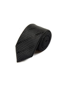 Classic 3-inch Cotton Blend Navy Tie Black 9 - MIB