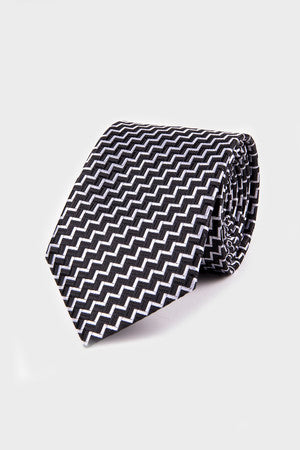 Classic 3-inch Cotton Blend Purple Tie Black 23 - MIB