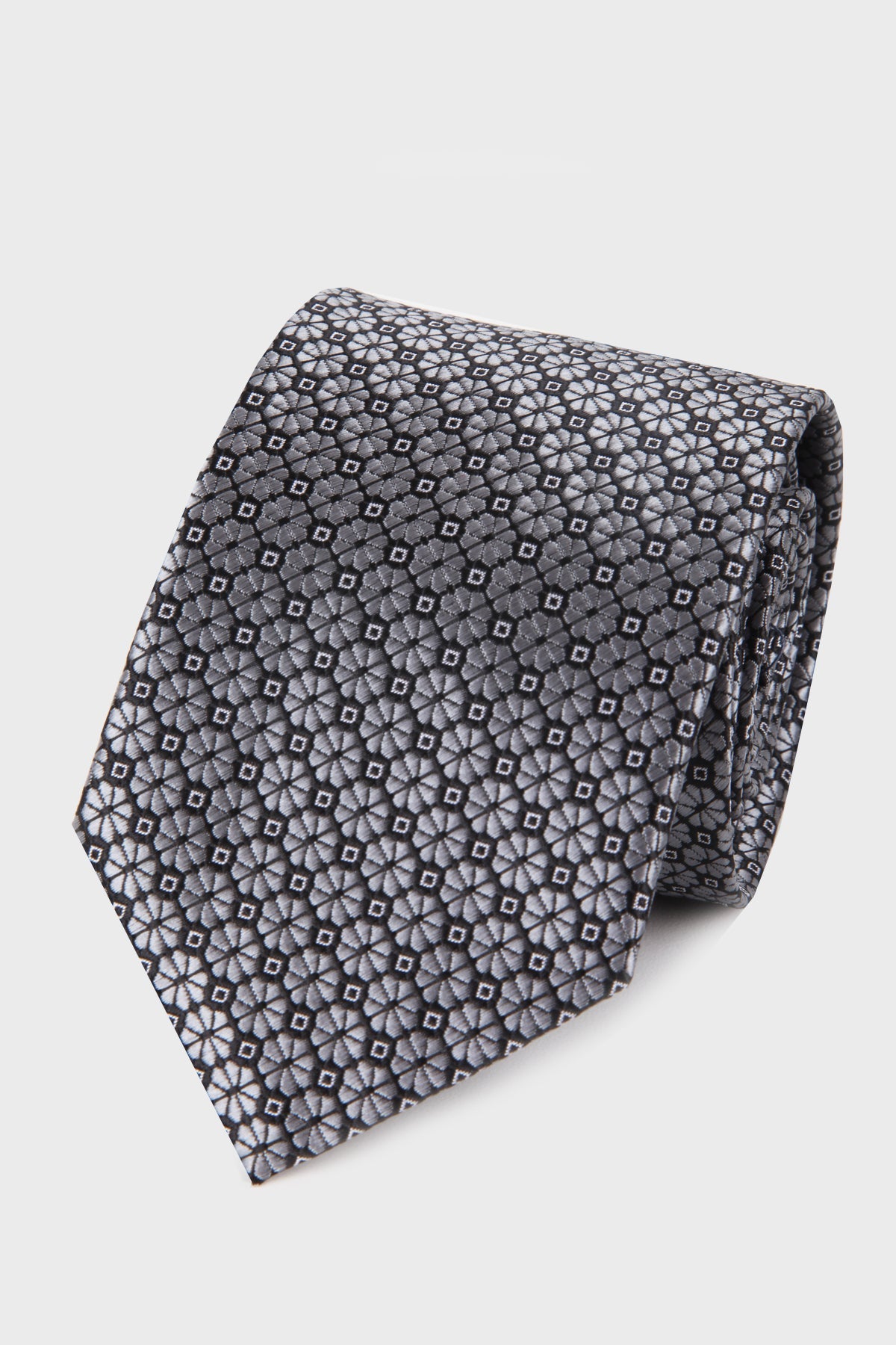 Classic 3-inch Cotton Blend Purple Tie Black 54 - MIB