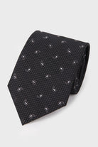 Classic 3-inch Cotton Blend Purple Tie Black 57 - MIB