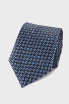 Classic 3-inch Cotton Blend Purple Tie Blue 18 - MIB