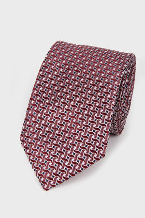 Classic 3-inch Cotton Blend Purple Tie Burgundy 67 - MIB