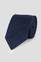 Classic 3-inch Cotton Blend Purple Tie Navy 49 - MIB