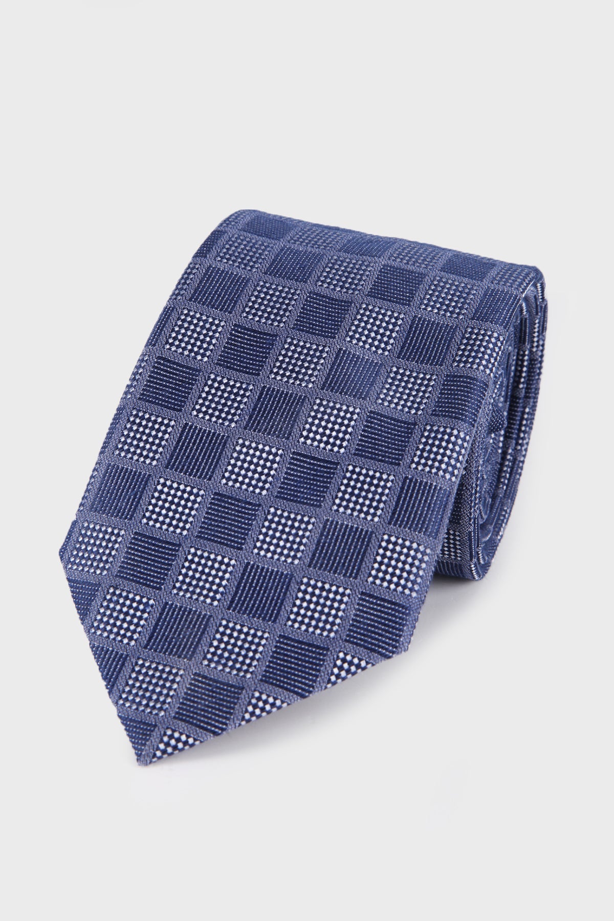 Classic 3-inch Cotton Blend Purple Tie Navy 56 - MIB