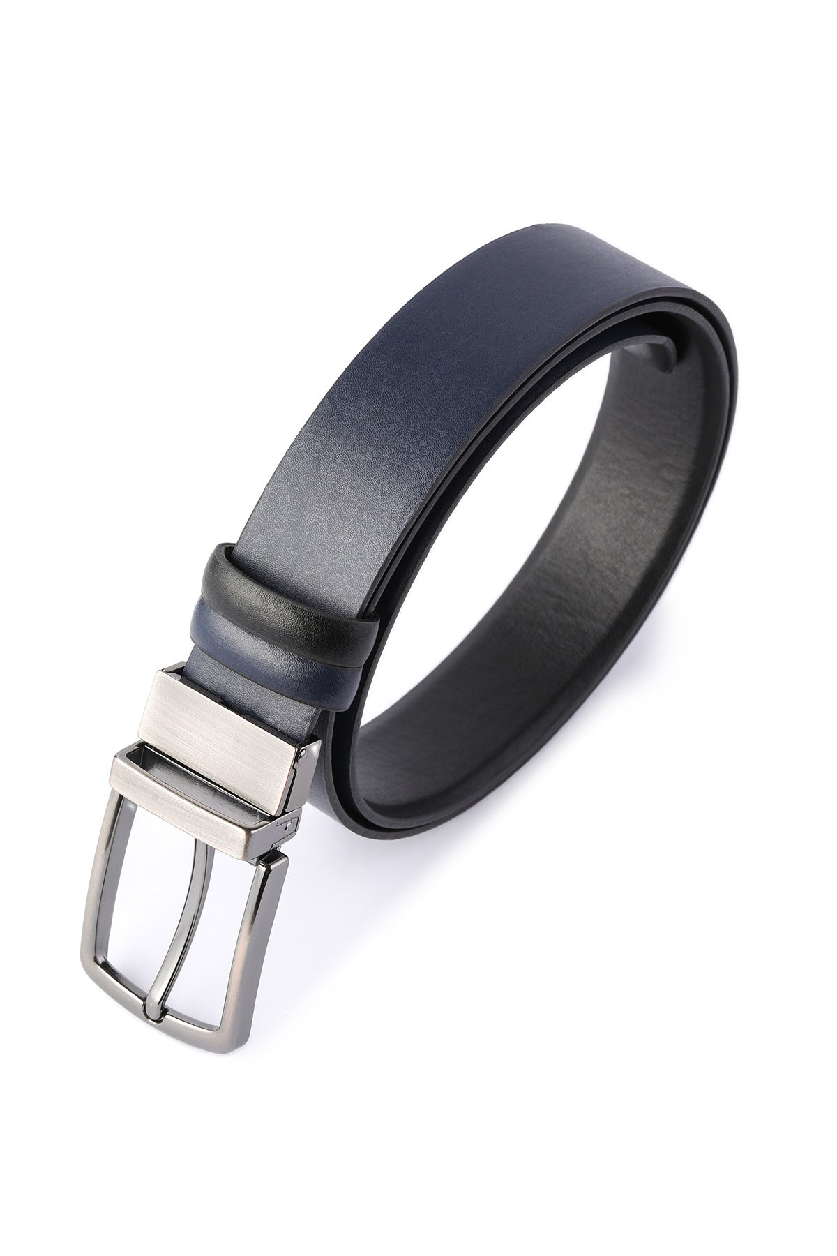 Classic Black Aniline - Navy Aniline Belt - MIB