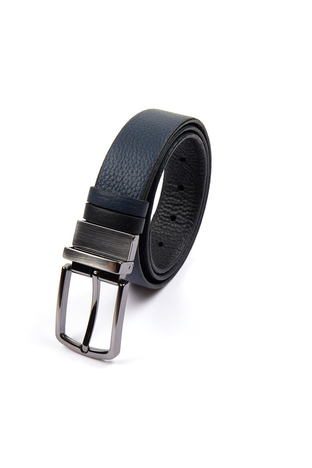 Classic Black Floater - Navy Floater Leather Belt - MIB