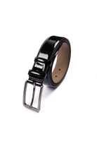 Classic Black Leather Belt - MIB