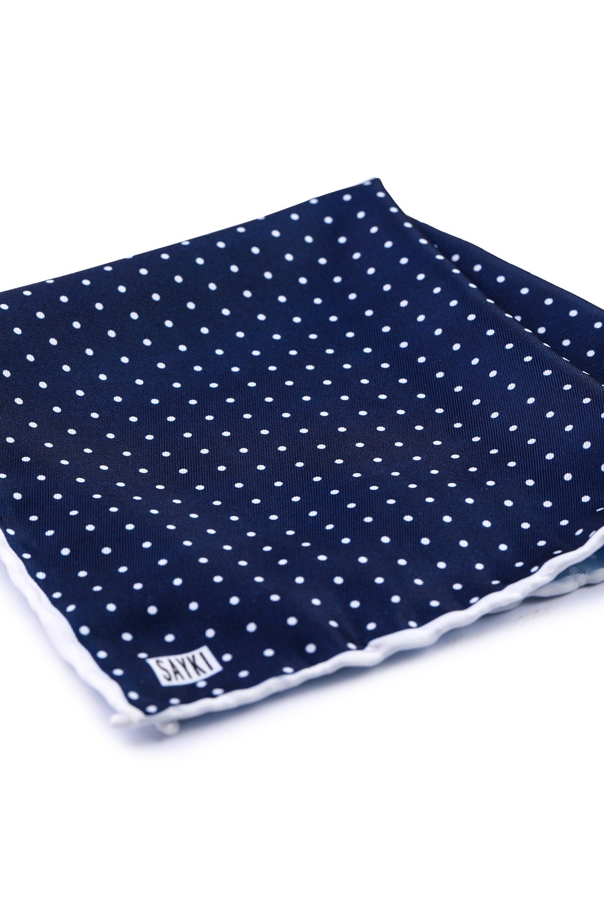 Classic Black Pocket Square Navy - MIB