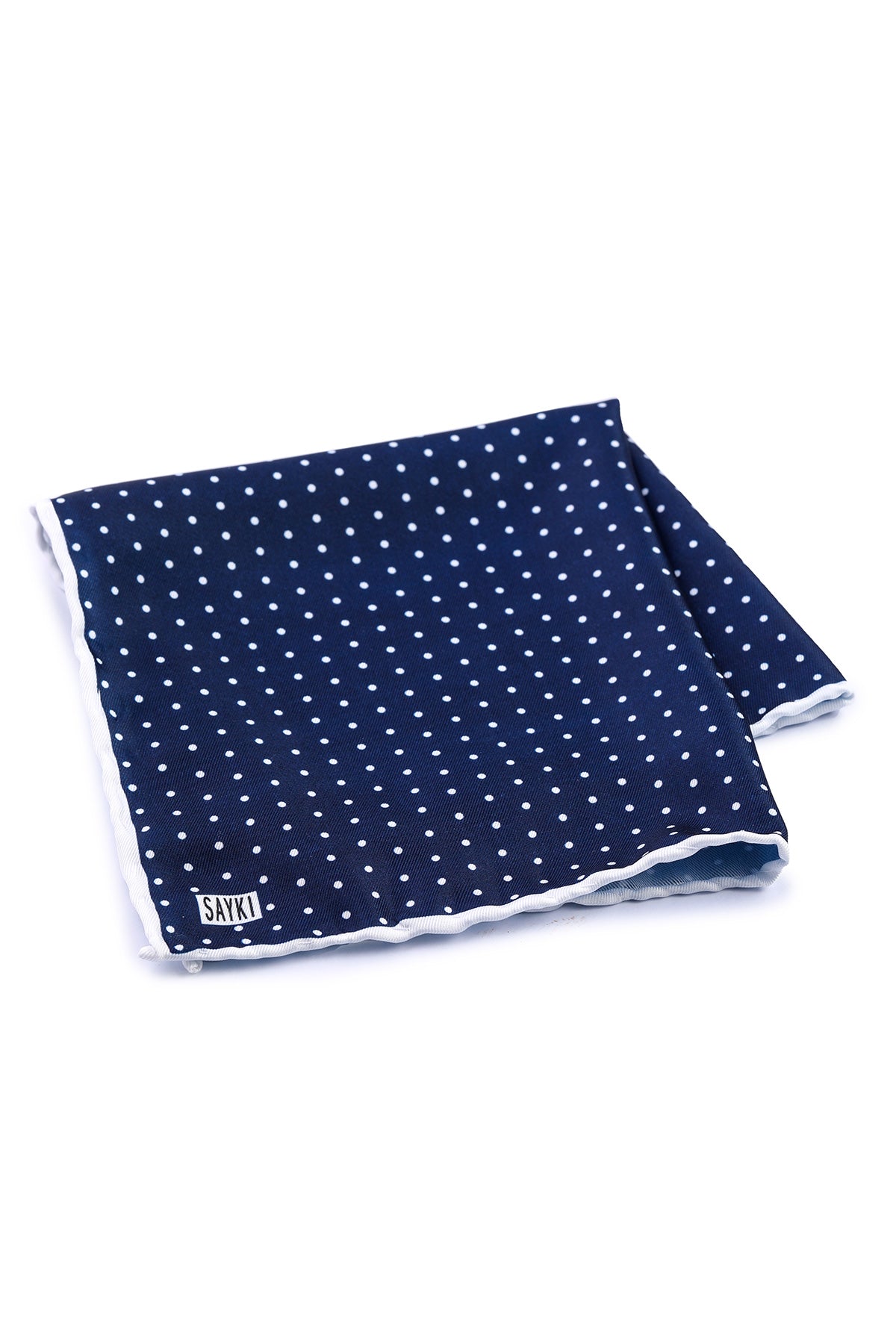 Classic Black Pocket Square Navy - MIB