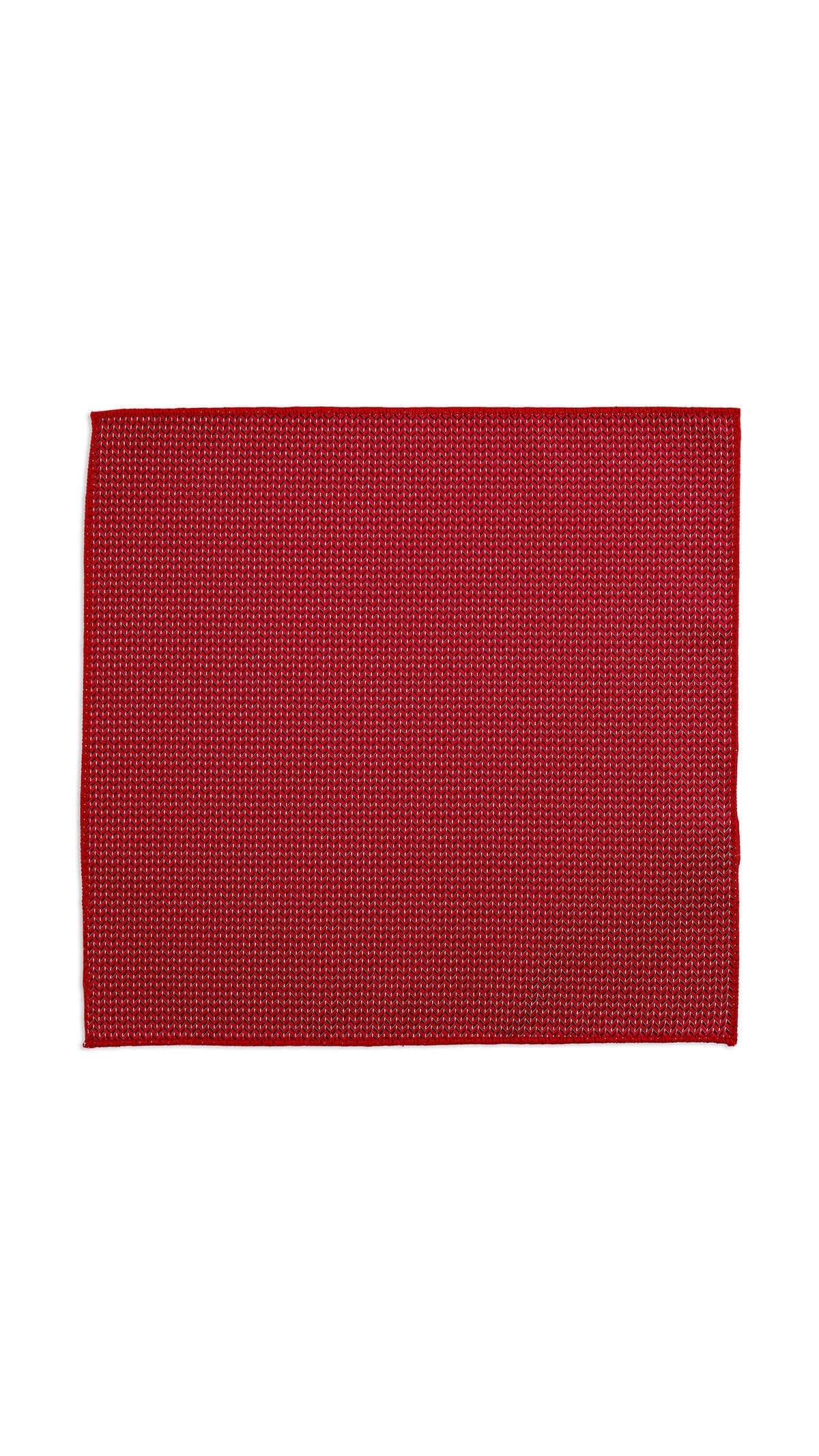 Classic Chevron Red Pocket Square - MIB