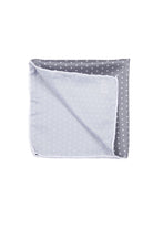 Classic Diagonal Dot Gray Pocket Square - MIB