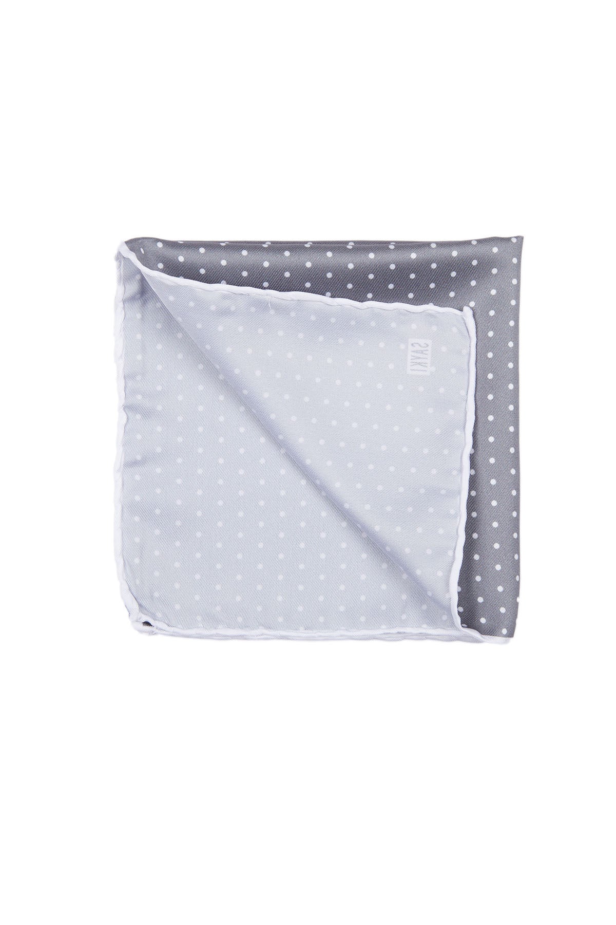 Classic Diagonal Dot Gray Pocket Square - MIB