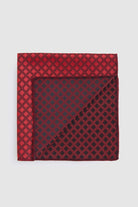 Classic Diamond Burgundy Pocket Square - MIB