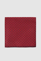 Classic Diamond Burgundy Pocket Square - MIB