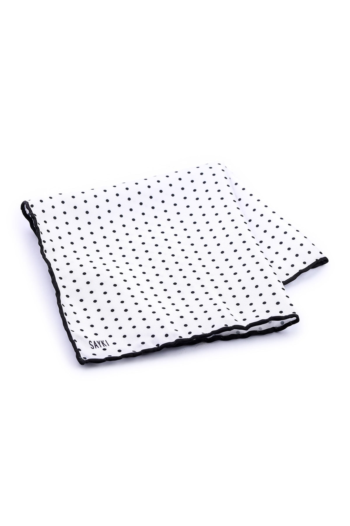 Classic Dot White Pocket Square - MIB