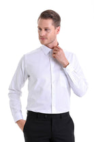 Classic Fit Cotton Blend White Dress Shirt - MIB