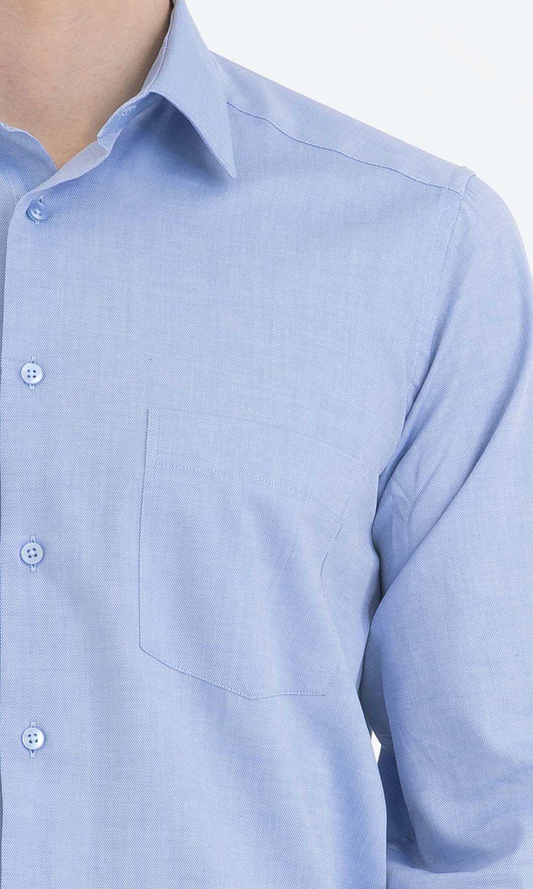 Classic Fit Cotton Blue Dress Shirt - MIB