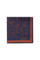 Classic Floral Orange Pocket Square - MIB