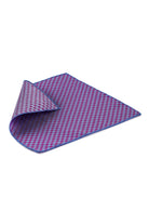 Classic Grid Red Pocket Square - MIB