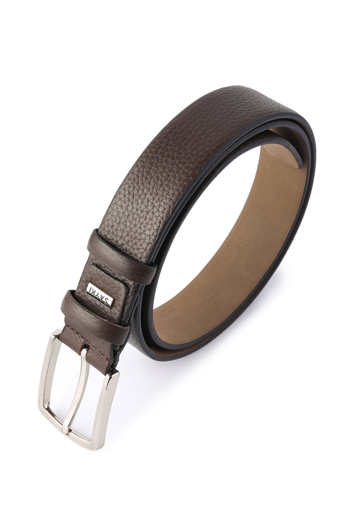 Classic Leather Brown Aniline Belt - MIB