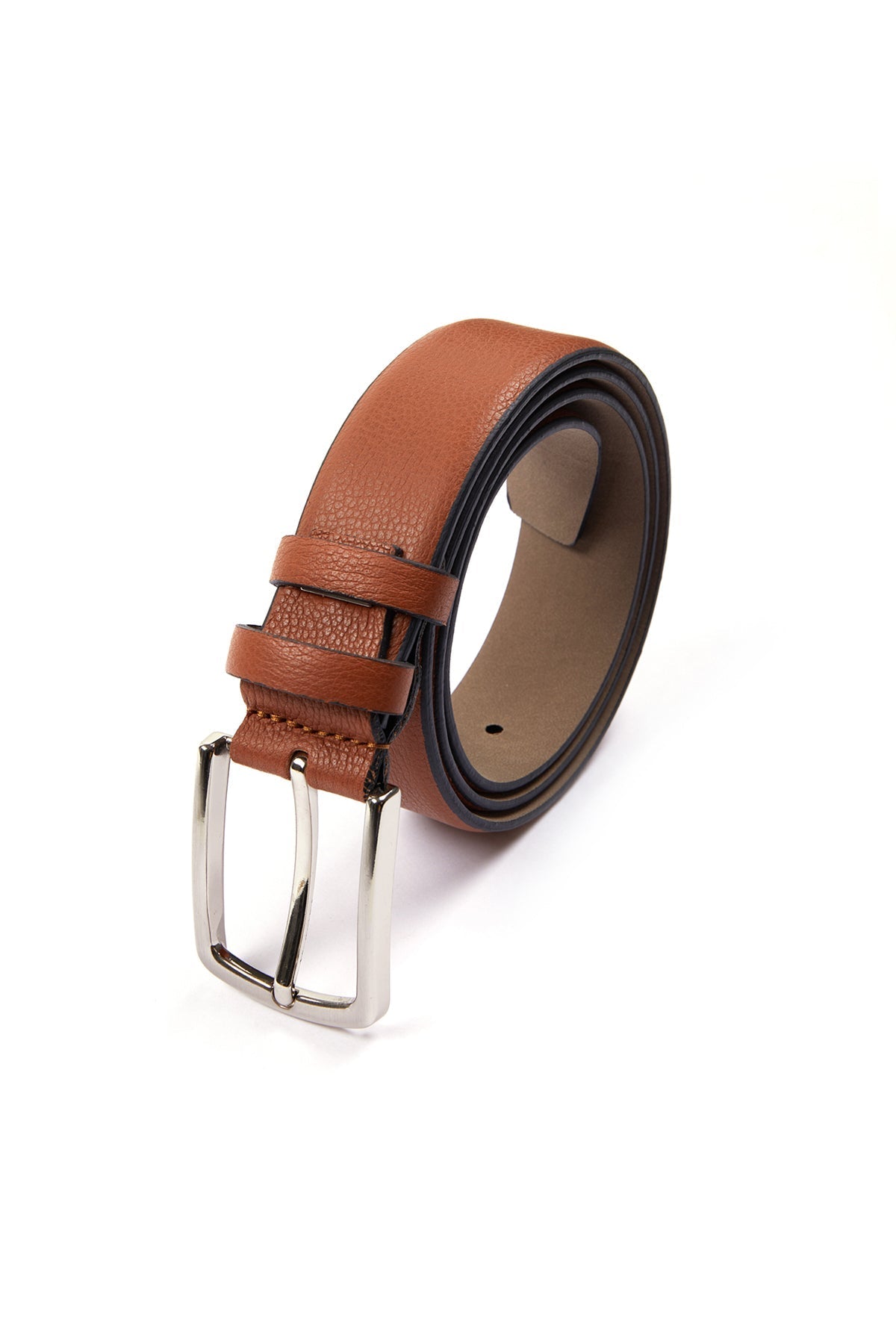 Classic Leather Dark Tan Aniline Belt - MIB