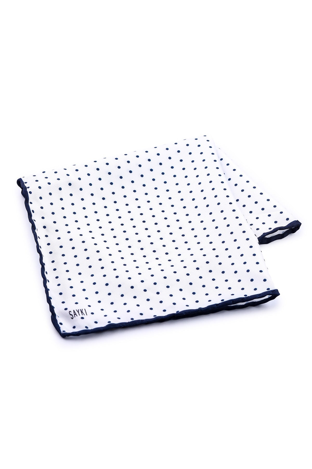 Classic Navy Dot Pocket Square - MIB